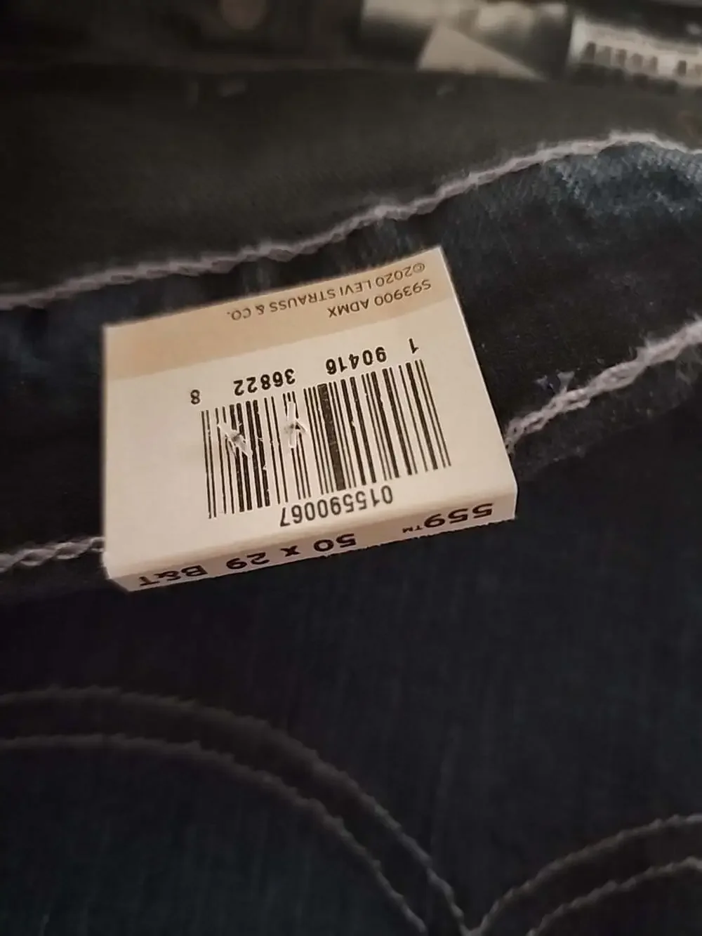 Levis 559 Relaxed Straight Jeans Mens 50x29 Denim NEW NWT Big Tall L100 Comfy